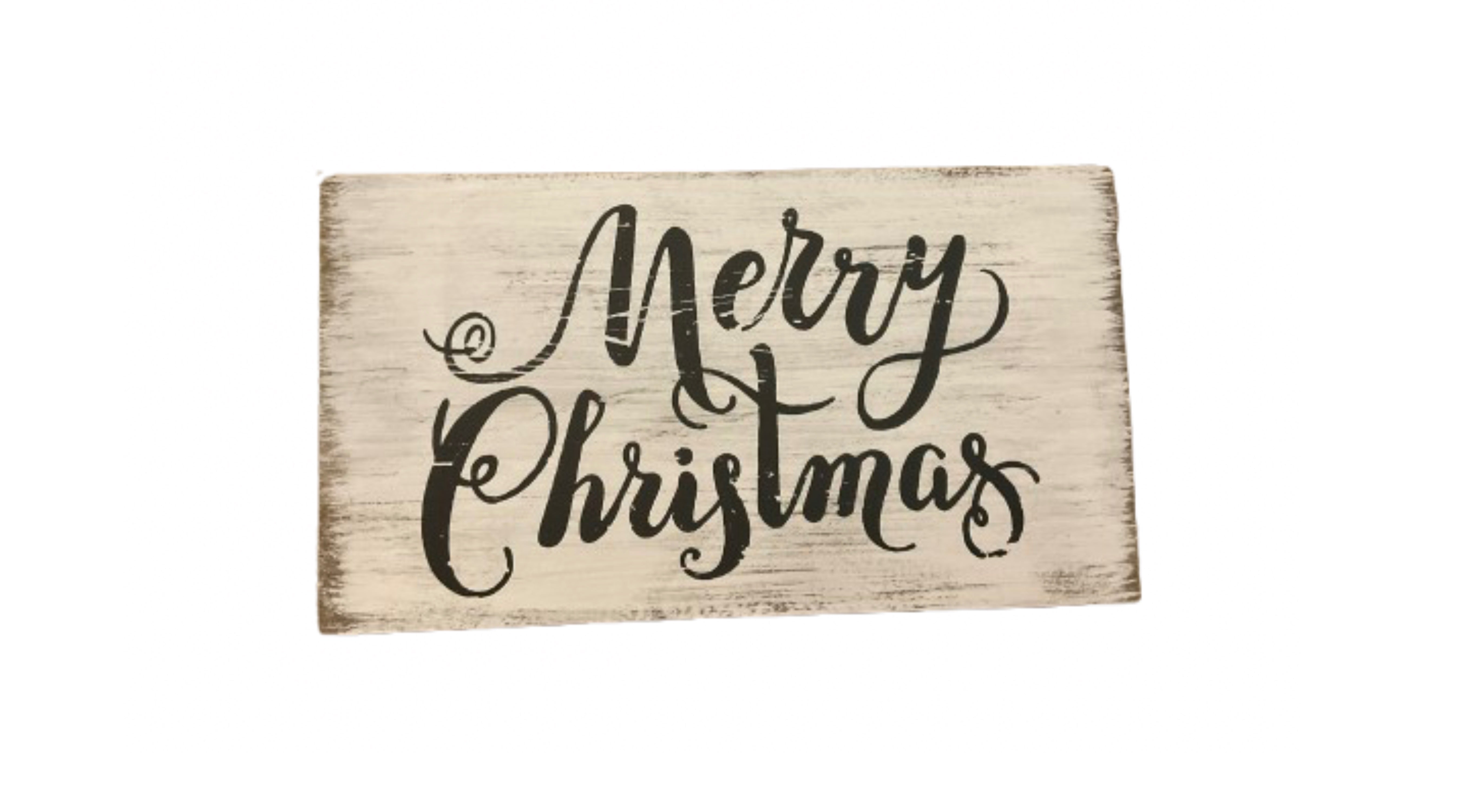 "Merry Christmas" Wooden Sign
