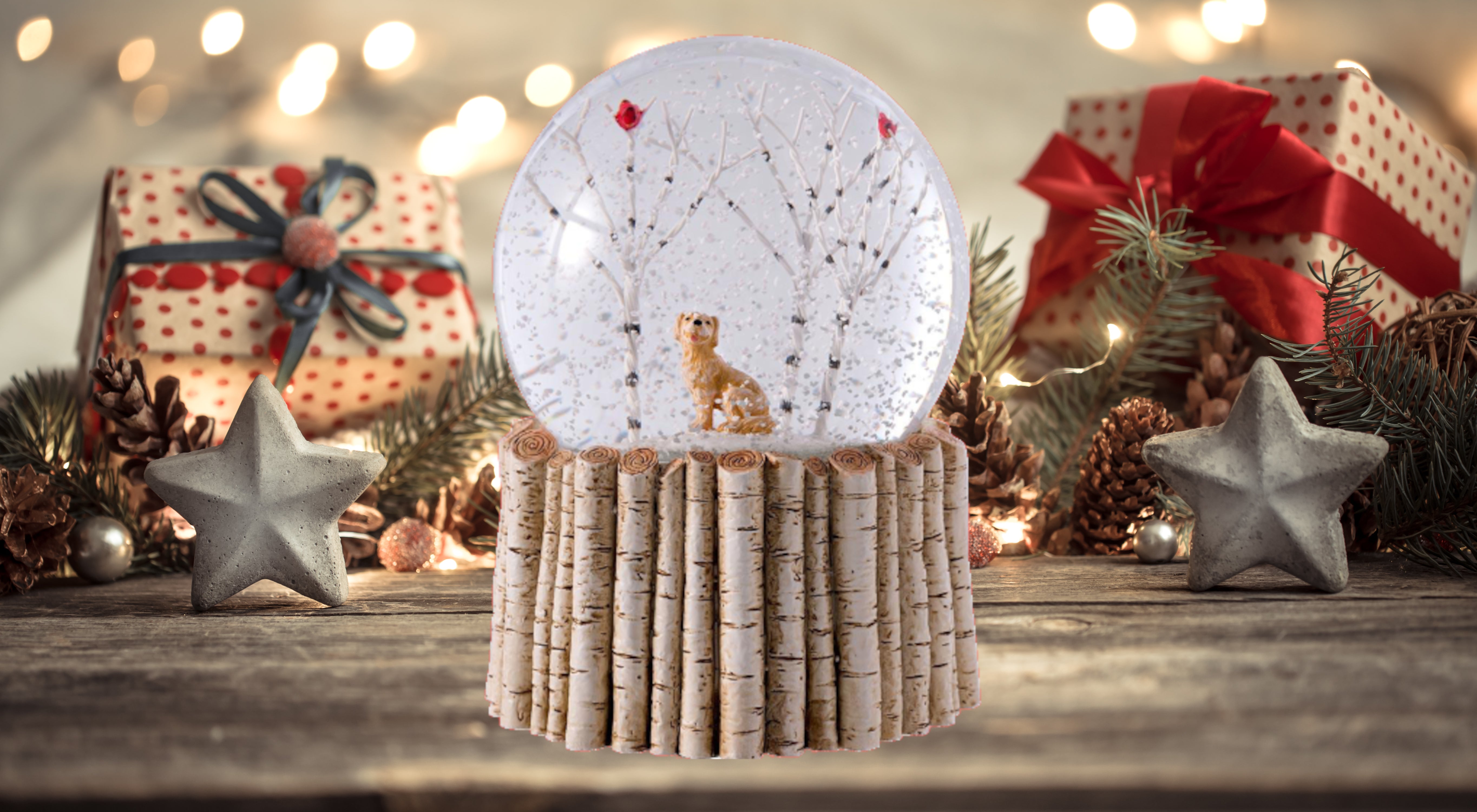 Dog Snow Globe