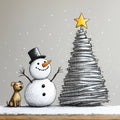 Snowman & Pup Holiday Cheer Christmas Card