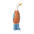 Whimsical Duck in Colorful Boots Ornament