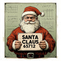 Santa's Naughty List Christmas Card