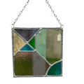 Stained Glass Geometric Sun Catcher