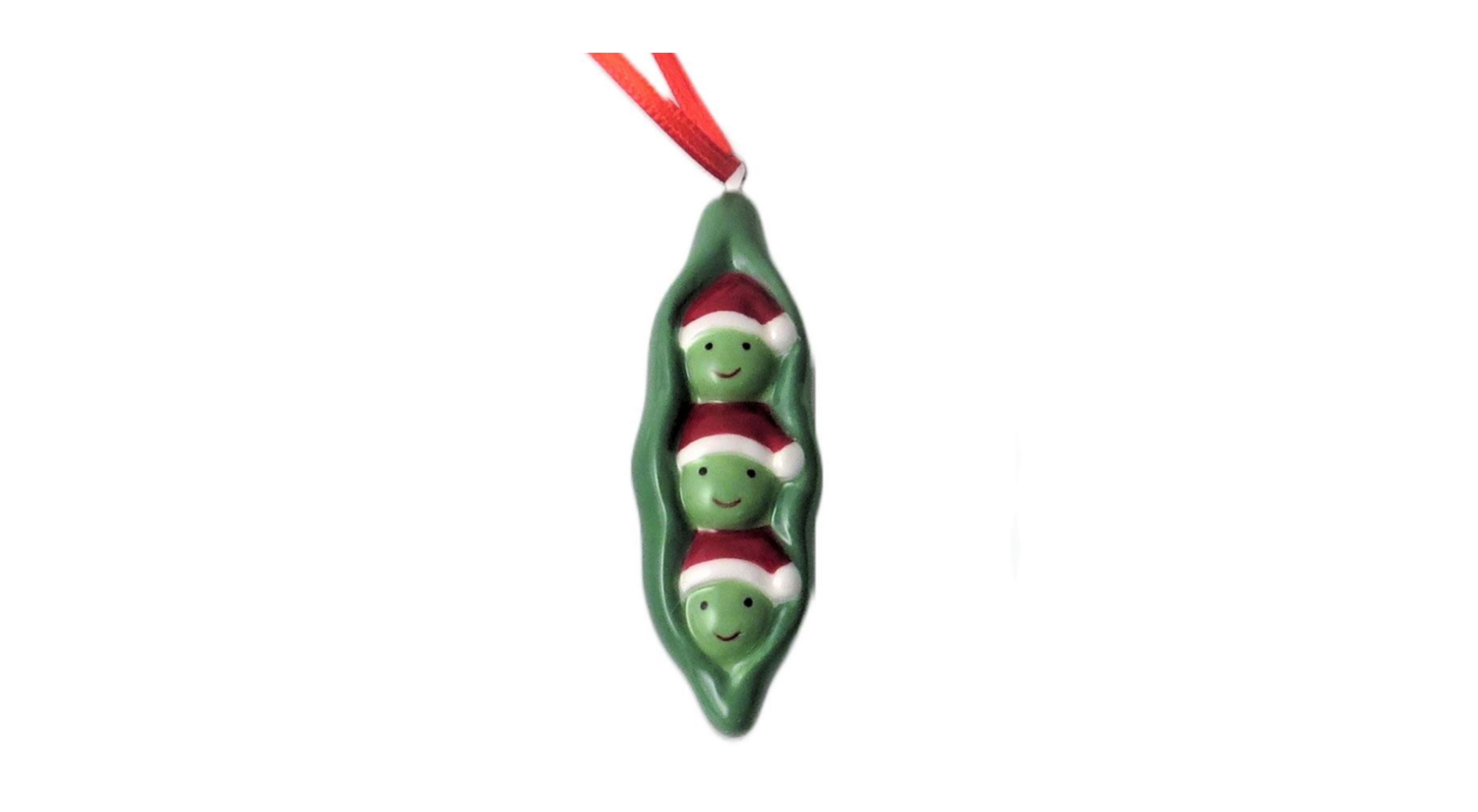 Peas in a Pod Christmas Ornament