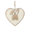 Rabbit Heart Christmas Ornament