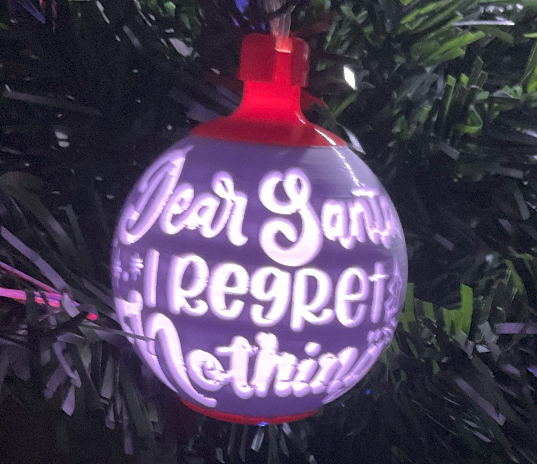 Dear Santa I Regret Nothing