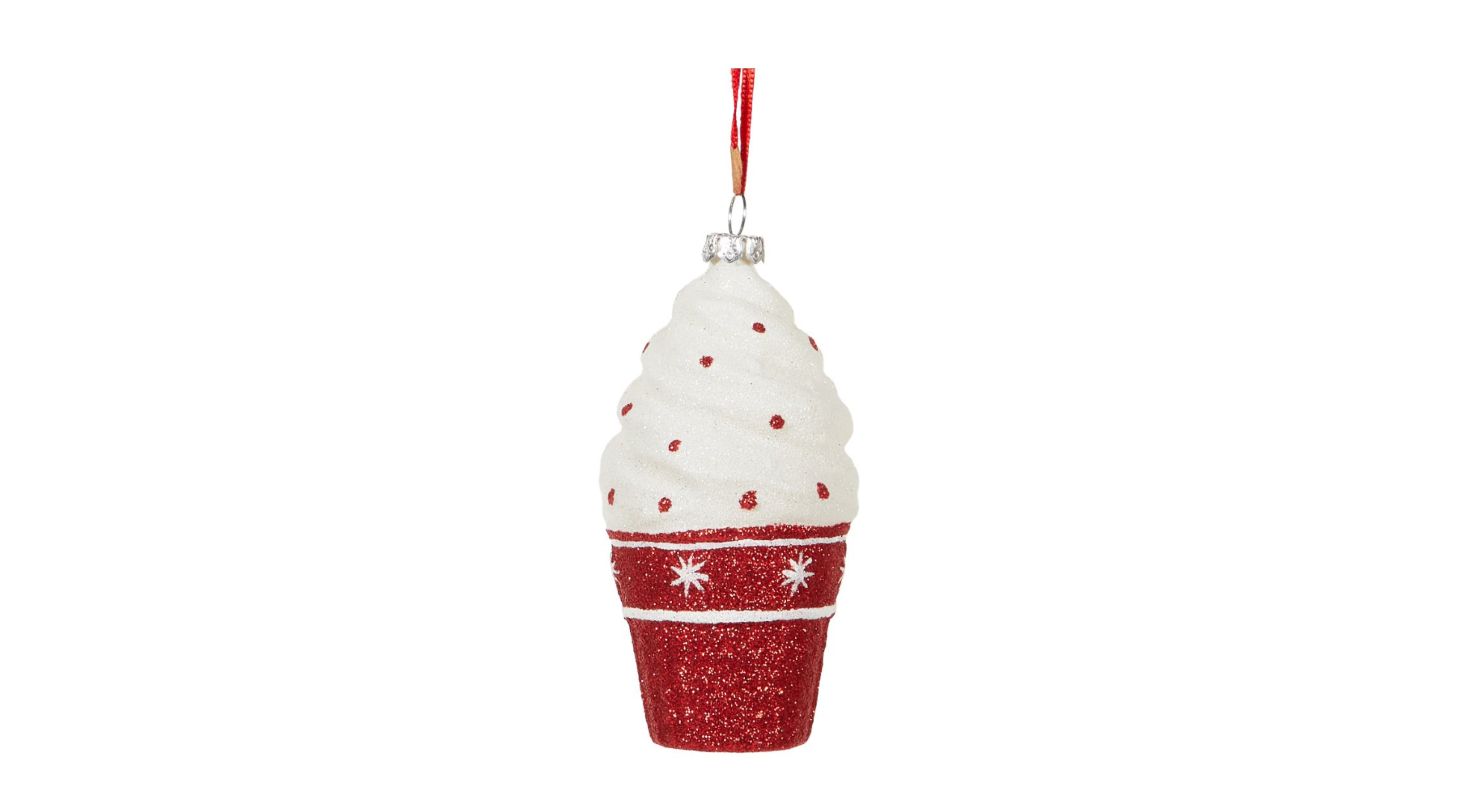 Festive Ice Cream Cone Ornament