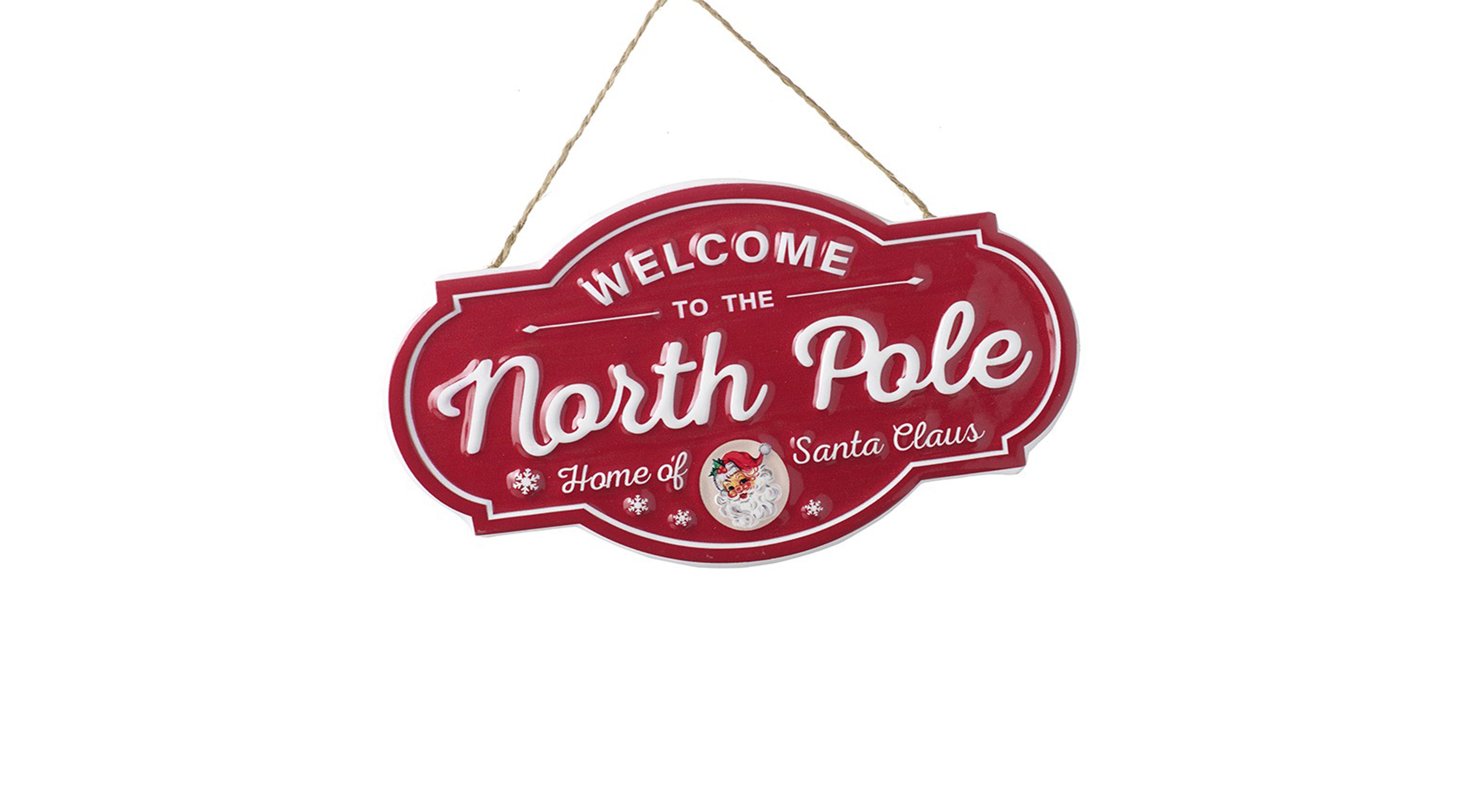 North Pole Metal Sign