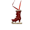 Red Ice Skate Christmas Ornament