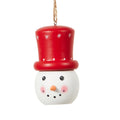 Festive Snowman Head Christmas Bauble