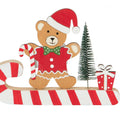 Festive Teddy Bear Christmas Decoration