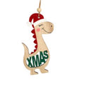 Festive Dinosaur Christmas Bauble