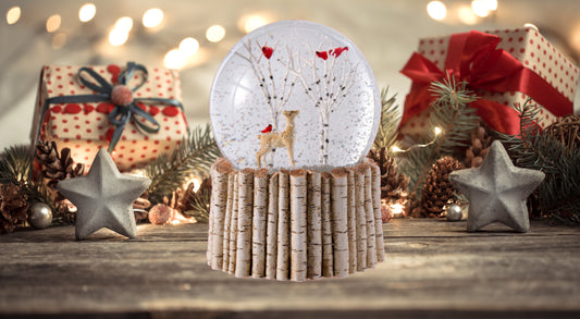 Reindeer Snow Globe