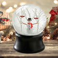 Snowman and Cardinal Birds Snow Globe