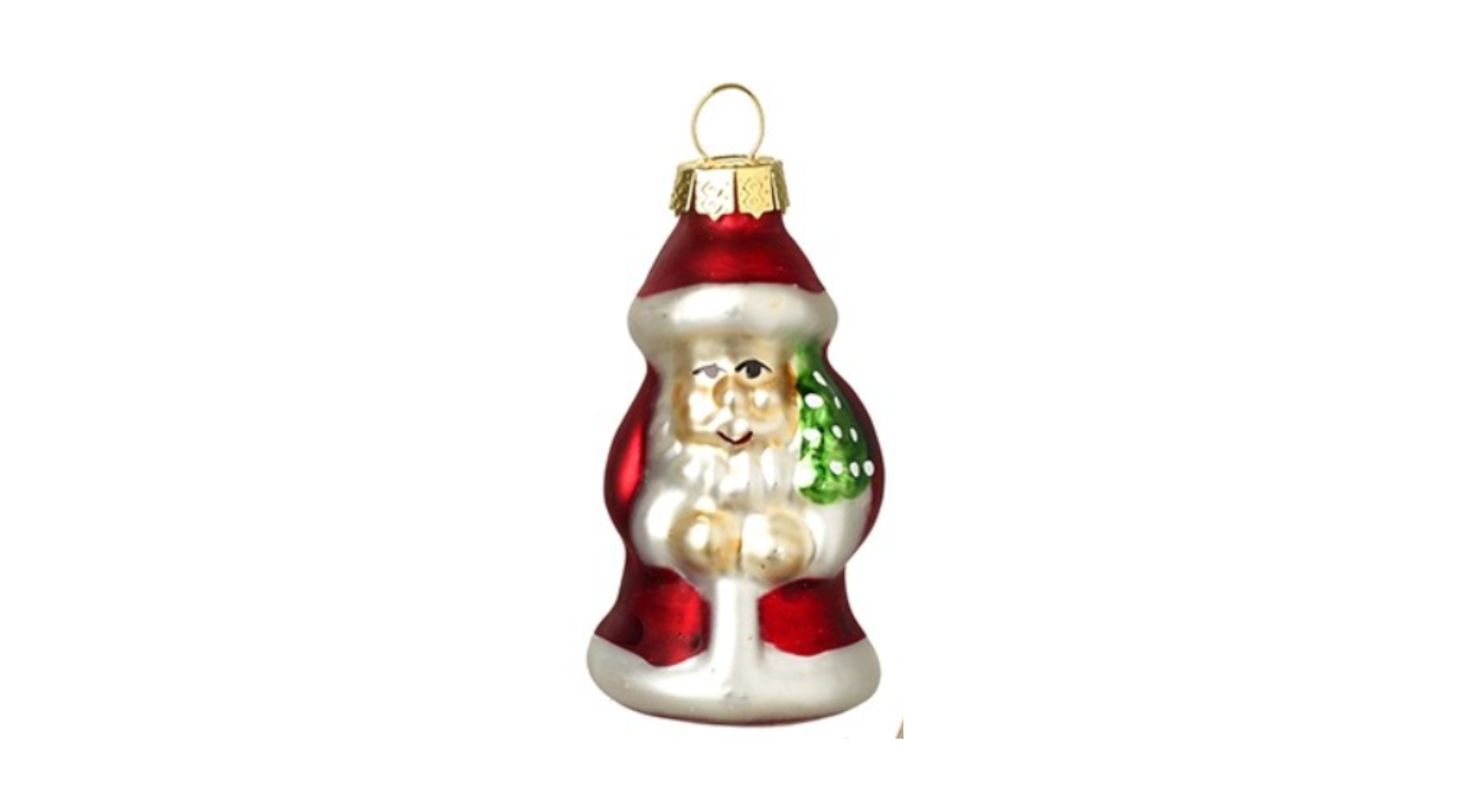 Glass Santa Decoration