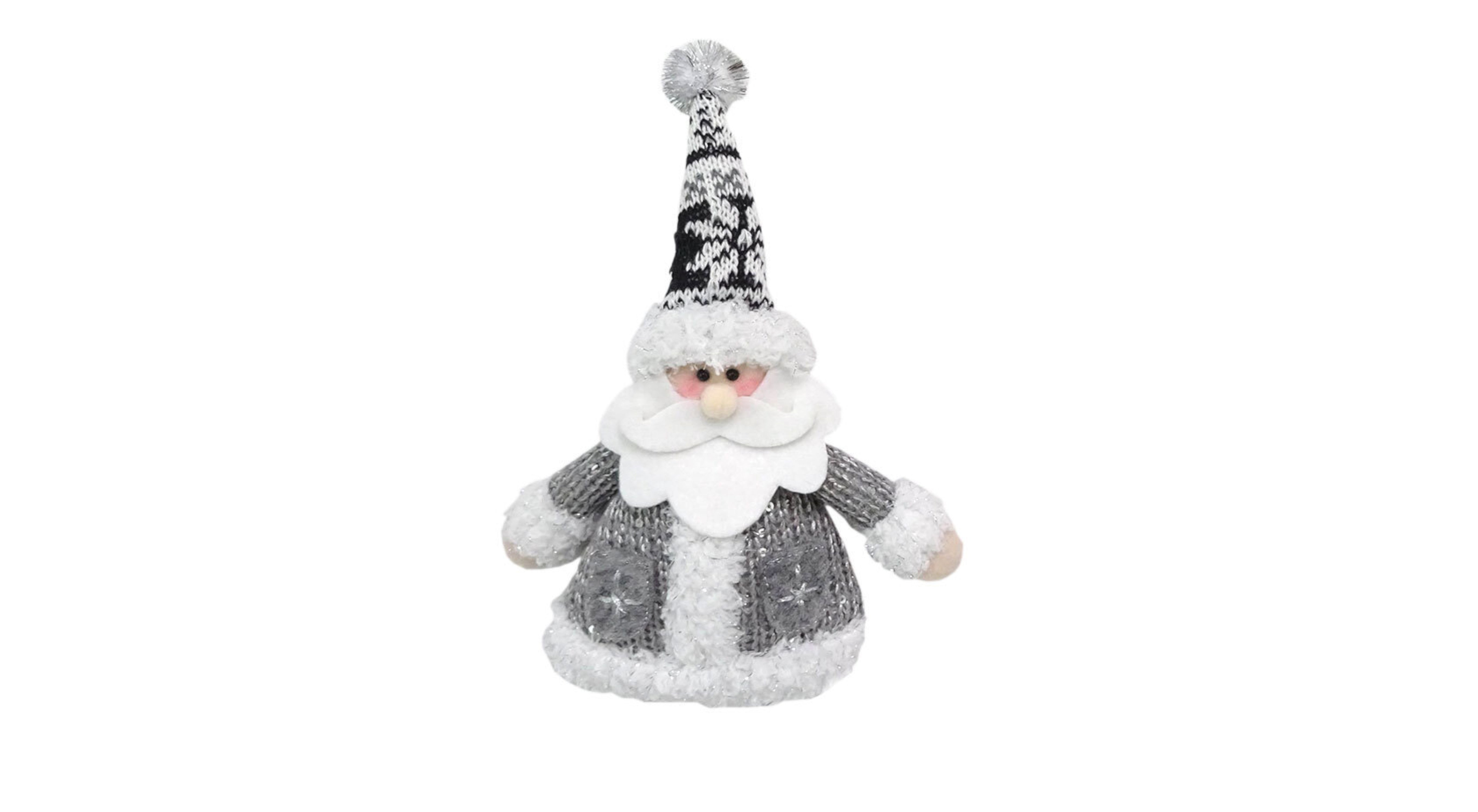 Hanging Grey and White Santa