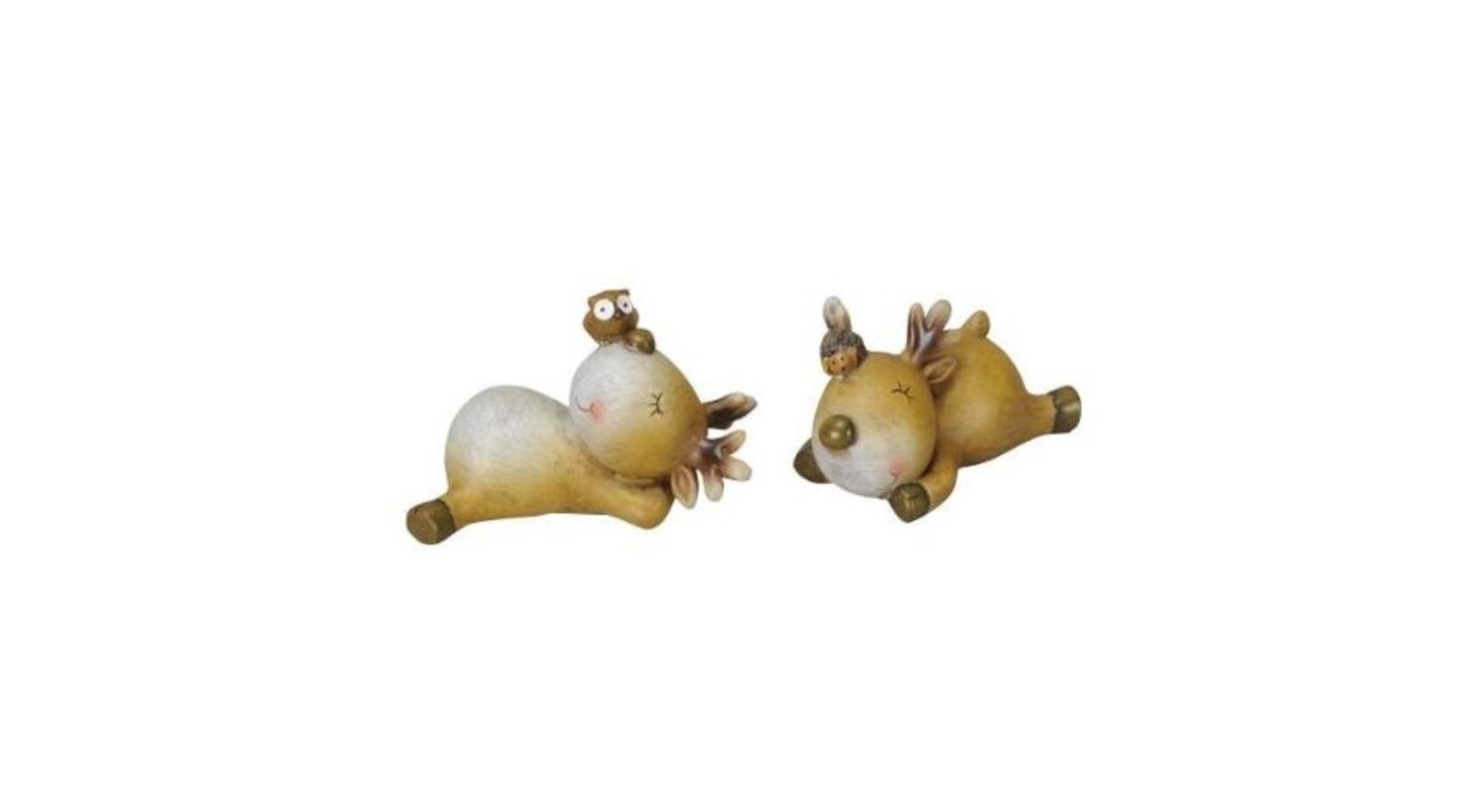 Sleeping Reindeer Figures