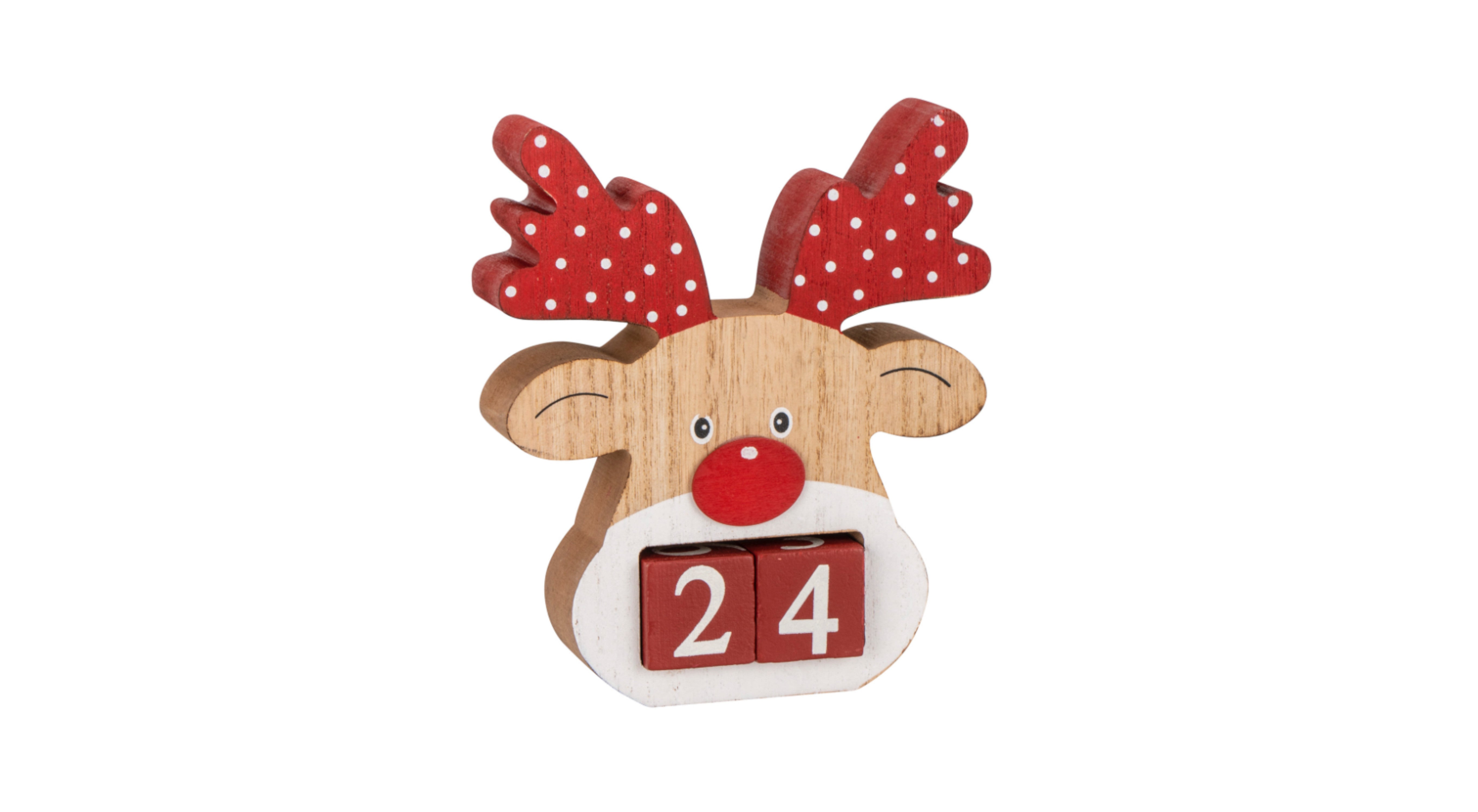 Wooden Deer Advent Block